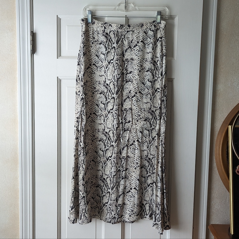 Reformation Snake Print Skirt, 8